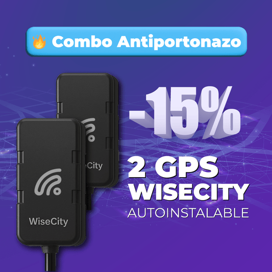 🔥 Combo Antiportonazo GPS Autoinstalable x2 - PLAN ANUAL - WiseCity Chile